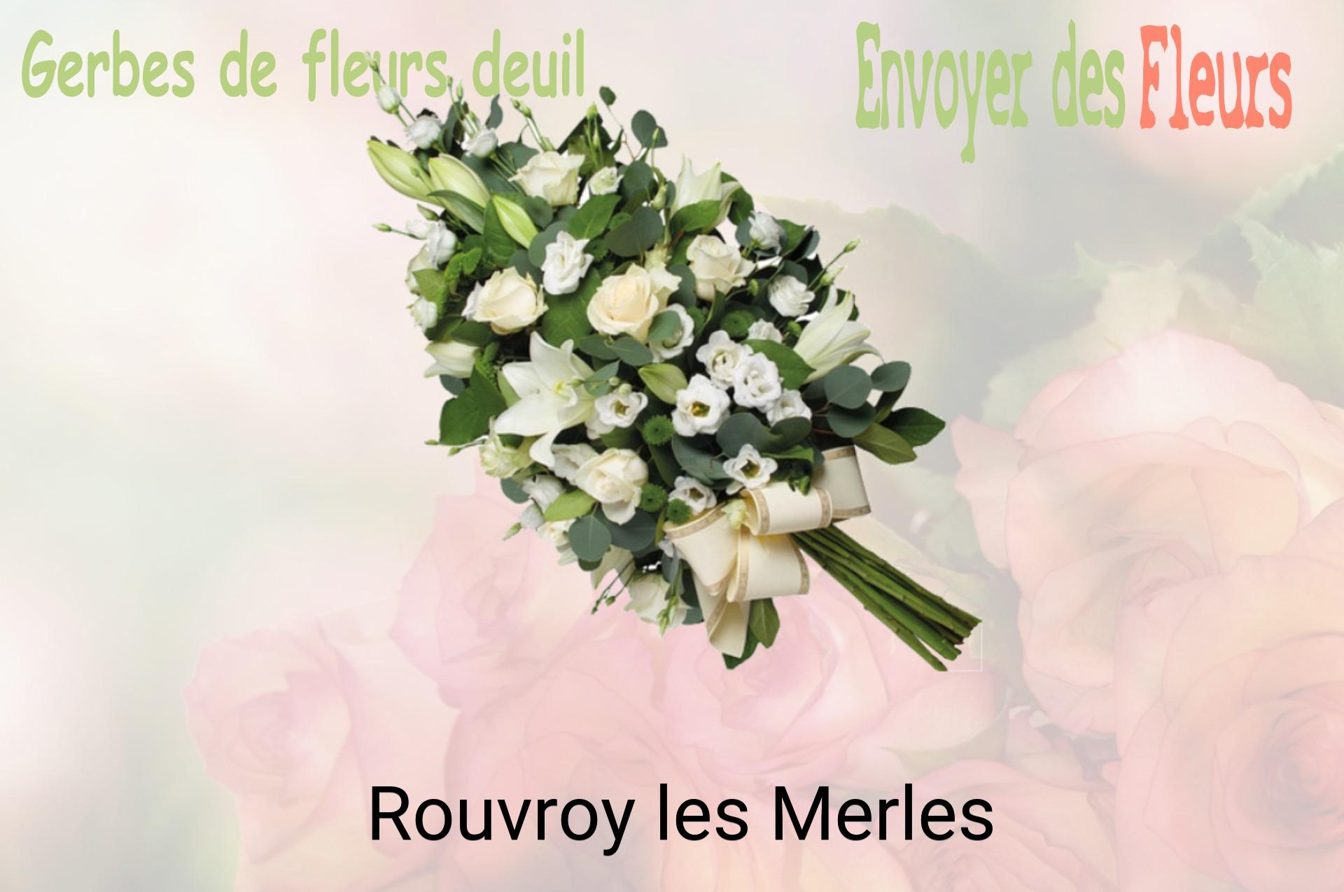 Gerbe de fleurs de deuil livrée à Rouvroy-les-Merles